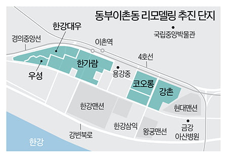 리모델링 vs 재건축 승자는…셈법 복잡한 동부이촌동 단지