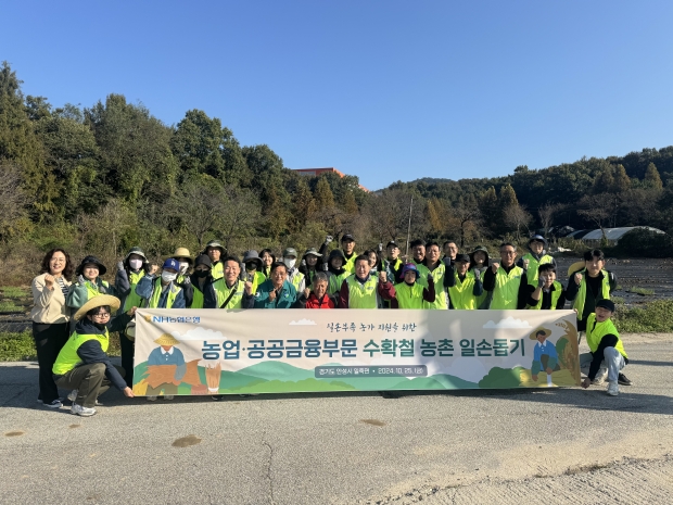 NH농협은행 농업·공공금융부문, 수확철 농촌일손돕기 실시