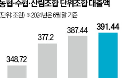 농협·수협, 대출액 400조 육박…재무건전성 '빨간불'