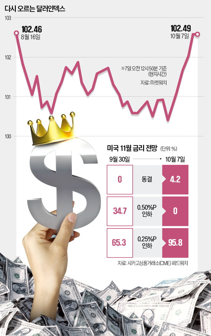 빅컷 소멸시킨 강한 美 경제…'킹달러' 다시 소환