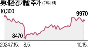 3분기 어닝 서프라이즈에 롯데관광개발 '나홀로 상승'