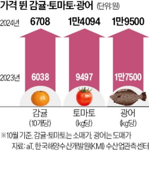 폭염 후유증…감귤·광어까지 '이상 급등'