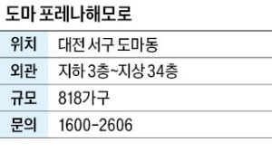 도마 포레나해모로, 2만5000가구 신도시 노른자위 입지