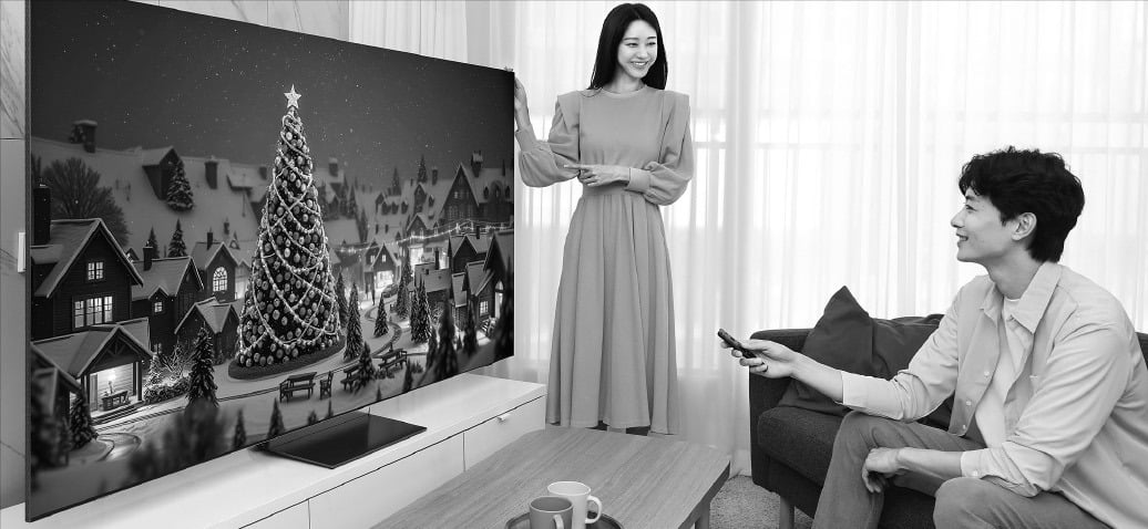 [포토] 취향 따라 배경화면 만드는 삼성 AI TV   