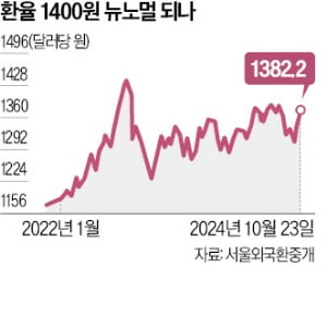 불 붙은 환율 상승세…달러당 1400원 '눈앞'