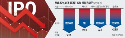 IPO 러시 과열에…'첫날 마이너스' 속출