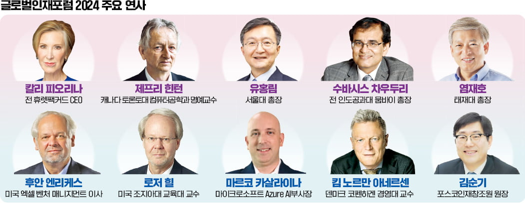 노벨상 수상자·빅테크 CEO…AI 대전환 시대, 인재상을 말하다