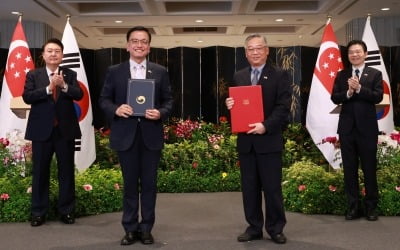 [속보] 한·싱가포르, '공급망 파트너십'…바이오·에너지 협력 강화