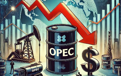 OPEC 수요 하향·달러 강세에 맥 못추는 국제 유가…2주래 최저치 [오늘의 유가]