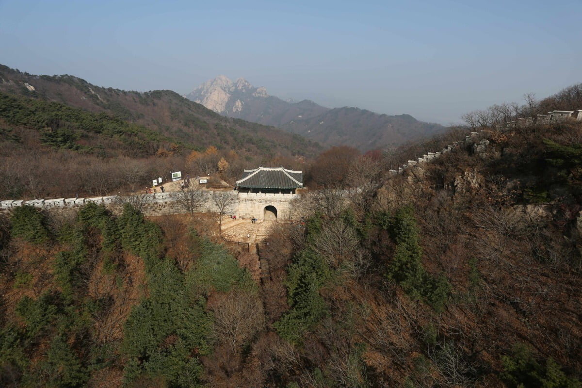 25일 유네스코 세계유산센터로부터 세계유산 예비평가에서 긍정적인 결과를 통보받은 북한산성 모습.고양특례시 제공