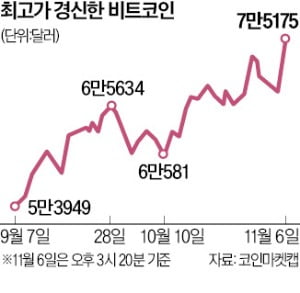 "꿈의 2억 시대 열리나"…비트코인, 역대 최고가 썼다