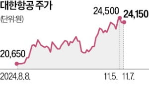 52주 최고가 찍은 대한항공…中 직구열풍에 3분기 호실적