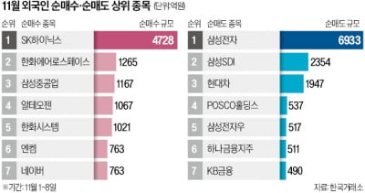 하이닉스 빼곤 안 샀다…'코스피 대형주' 외면하는 큰손들