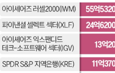 트럼프發 ETF '머니 대이동'…美 금융·중소형주·SW 후끈