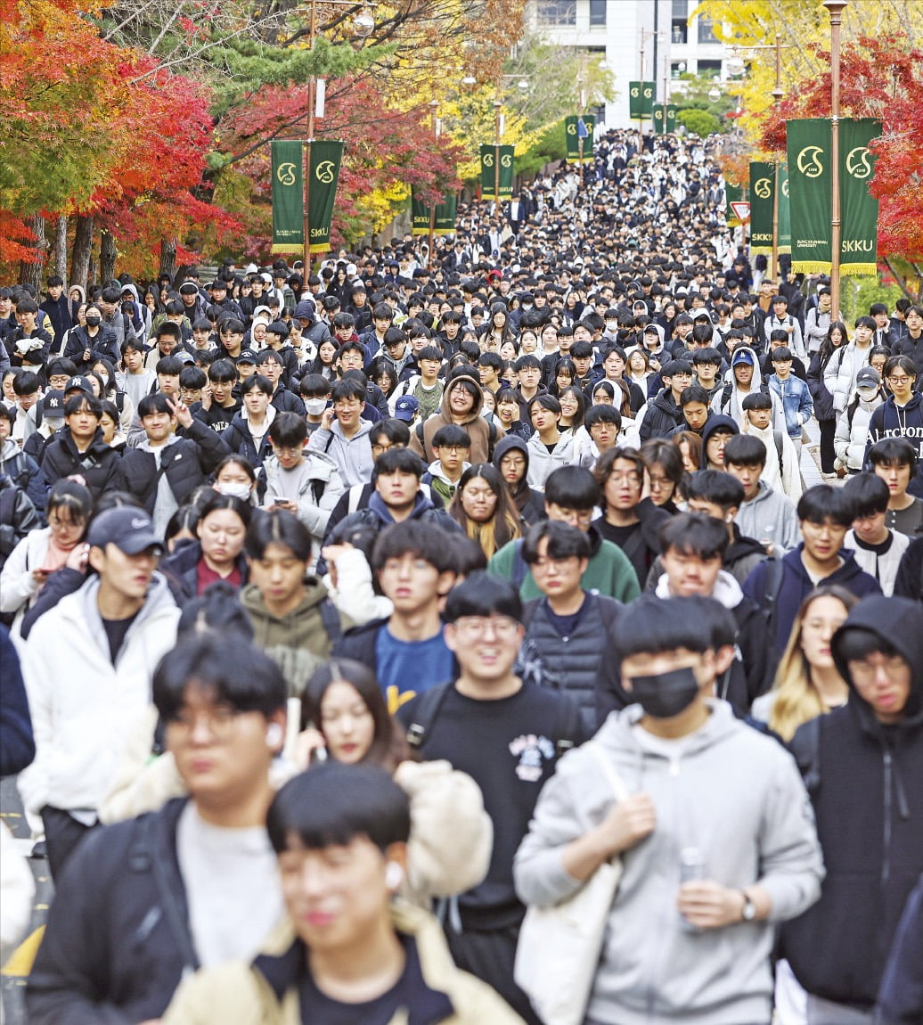 [포토] 수능 끝나자 논술시험 시작 