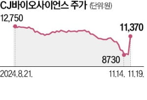 사업 재편 추진하는 CJ그룹…CJ바이오사이언스 상한가