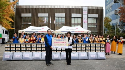 고려아연 임직원, 취약계층에 4500만원 기부…김장김치·이불 나눔