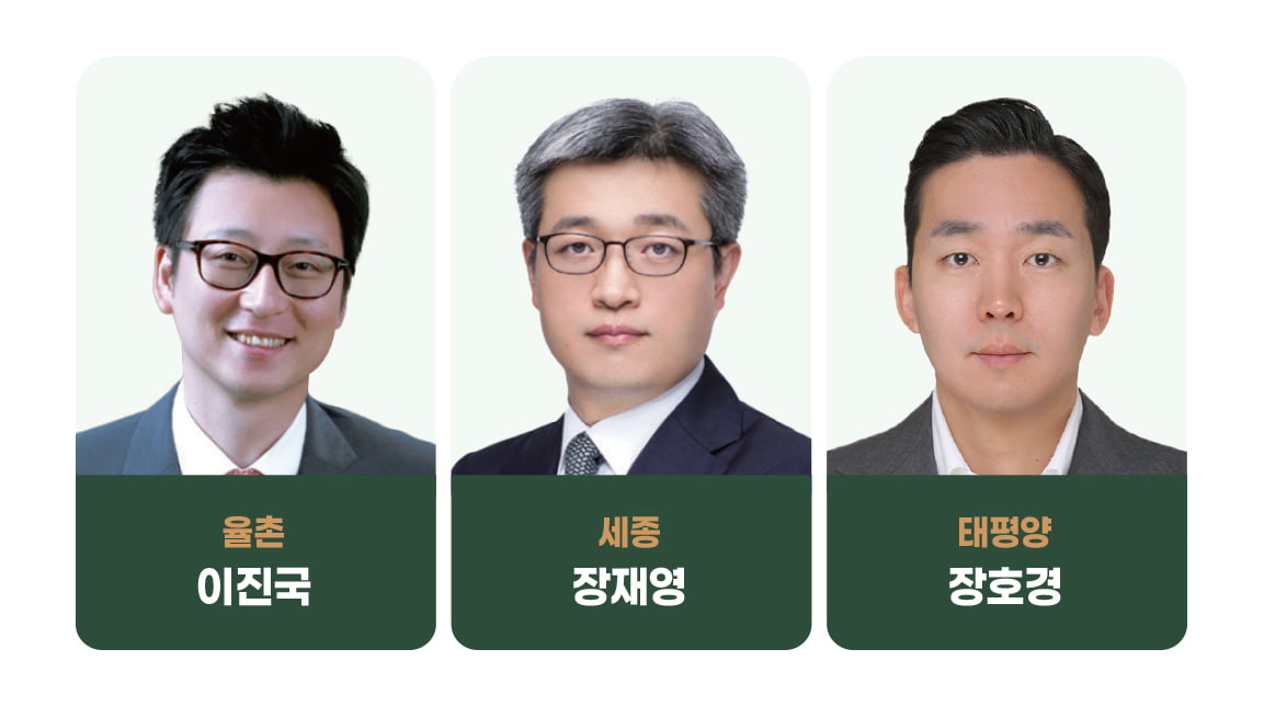 M&A 최고의 로이어는 ‘율촌 이진국·세종 장재영·태평양 장호경’[2024 대한민국 베스트 로펌&로이어]