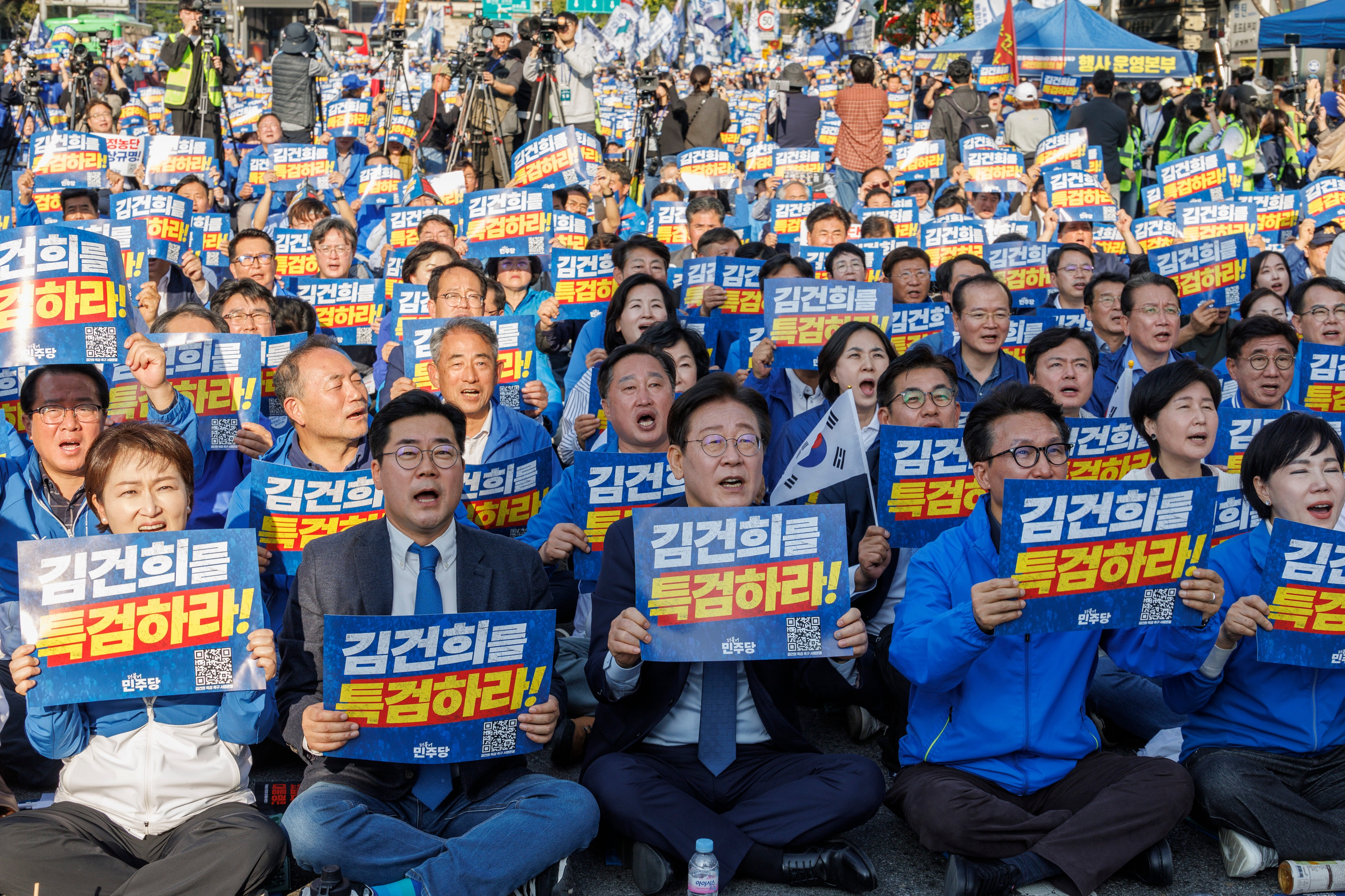 김건희 특검 촉구하는 민주당 (사진=연합뉴스)