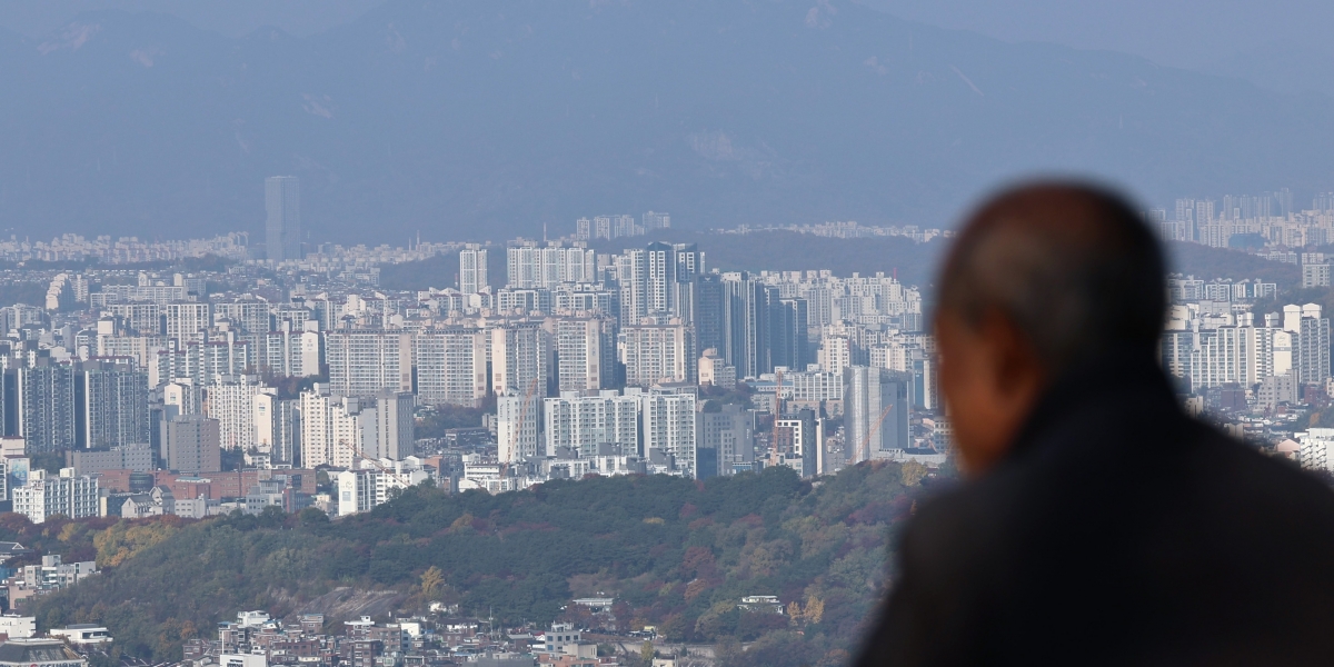 서울 남산에서 바라본 도심 아파트./ 사진=뉴스1