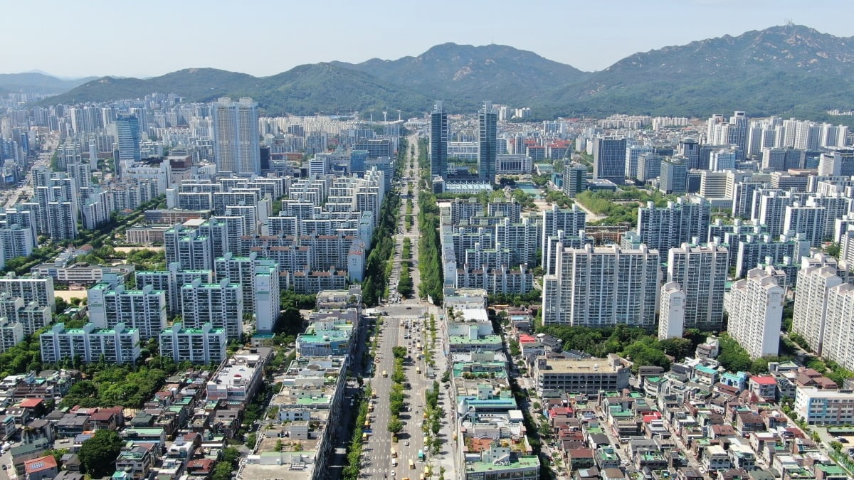 경기 안양시 동안구 평촌신도시 전경. 안양시 제공