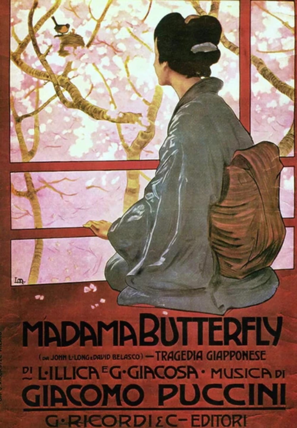 1904년 Madama Butterfly(나비 부인) 포스터 / 사진출처. © Media Storehouse