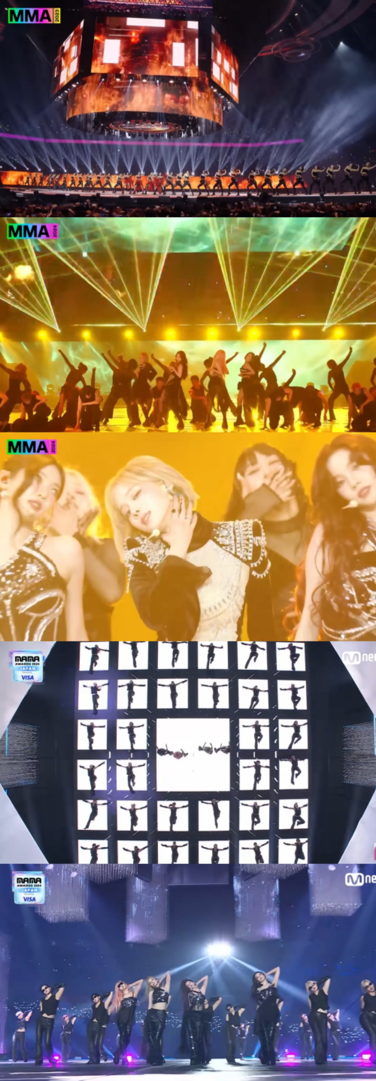 사진='MMA 2023', 'MMA 2024', '2024 MAMA 어워즈' 방송화면 캡처