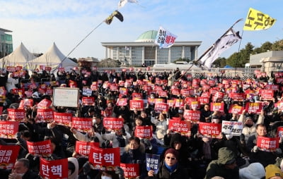 [포토] 국회 앞 거리 가득 메운 탄핵 민심