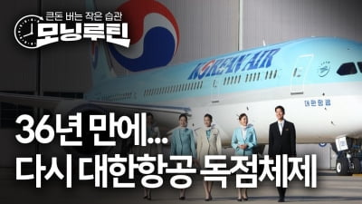 아시아나 오늘 대한항공 자회사로…36년 만에 다시 '독점체제' [모닝루틴]