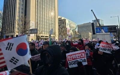 "카지노 사이트되면 나라 망해"…태극기·성조기로 가득찬 광화문 보수 집회