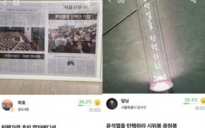 "12월 14일을 어떻게 잊어요"…가격 10배 뛴 '탄핵 에디션'