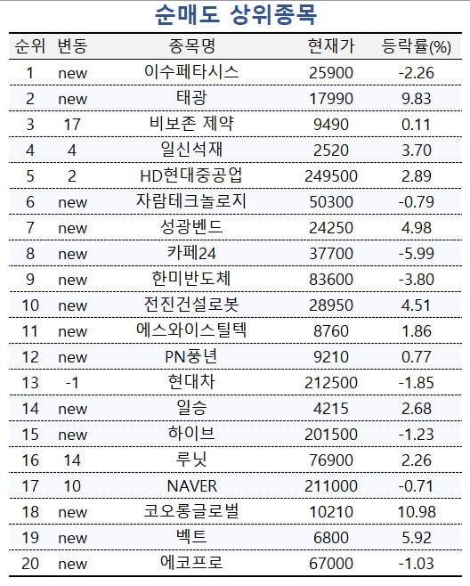 [마켓PRO] '하락은 매수 기회' 수익률 상위 1%, 대형주 집중매수