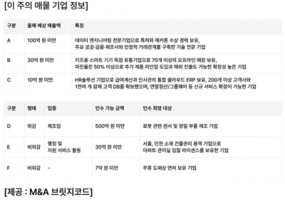 연매출 100억 데이터 엔지니어링社, M&A 매물로