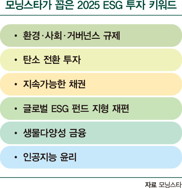 ESG, 이젠 양보다 질…전문가들이 꼽은 2025 투자 키워드는