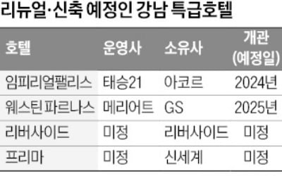 새로 짓고 리뉴얼하고…럭셔리 호텔 '강남 대전'