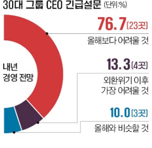 "정부 없이 기업 홀로 뛸 판"…30대그룹 73%, M&A·신사업 미뤄