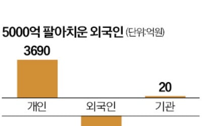 탄핵 리스크 털어내니…개인 컴백, 外人 매도