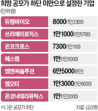 공모주 수난시대…11곳 중 7곳 제값 못받았다