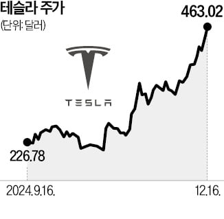 테슬라, 연일 사상 최고가…월가 "650달러까지 갈 듯"