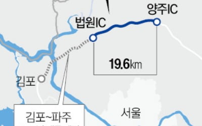 수도권 제2순환 고속道 파주~양주 오늘 개통 19.6㎞ … 이동시간 17분 단축