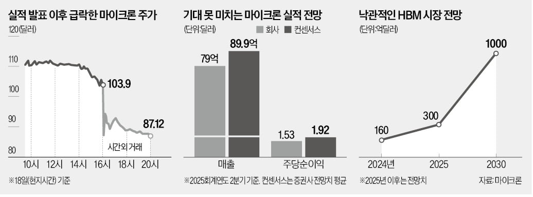 "믿었던 마이크론마저…" 울고 싶은 삼성전자 뺨 때렸다