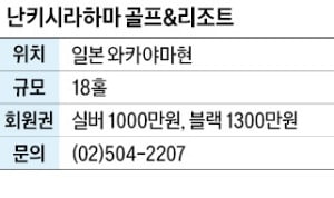 난키시라하마 골프&리조트, 日 오사카 남부 골프 리조트 평생회원 모집