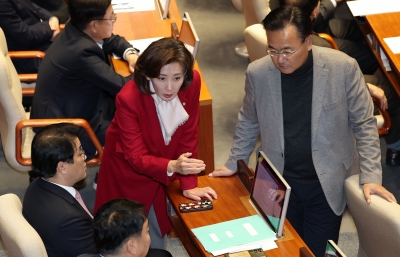“한동훈 고집에 국힘 나락” 나경원, '홍준표 시장' 용병 불가론 적극 공감