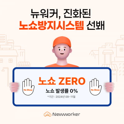 뉴워커, 특허출원한 시스템으로 '노쇼 제로(0)' 기록