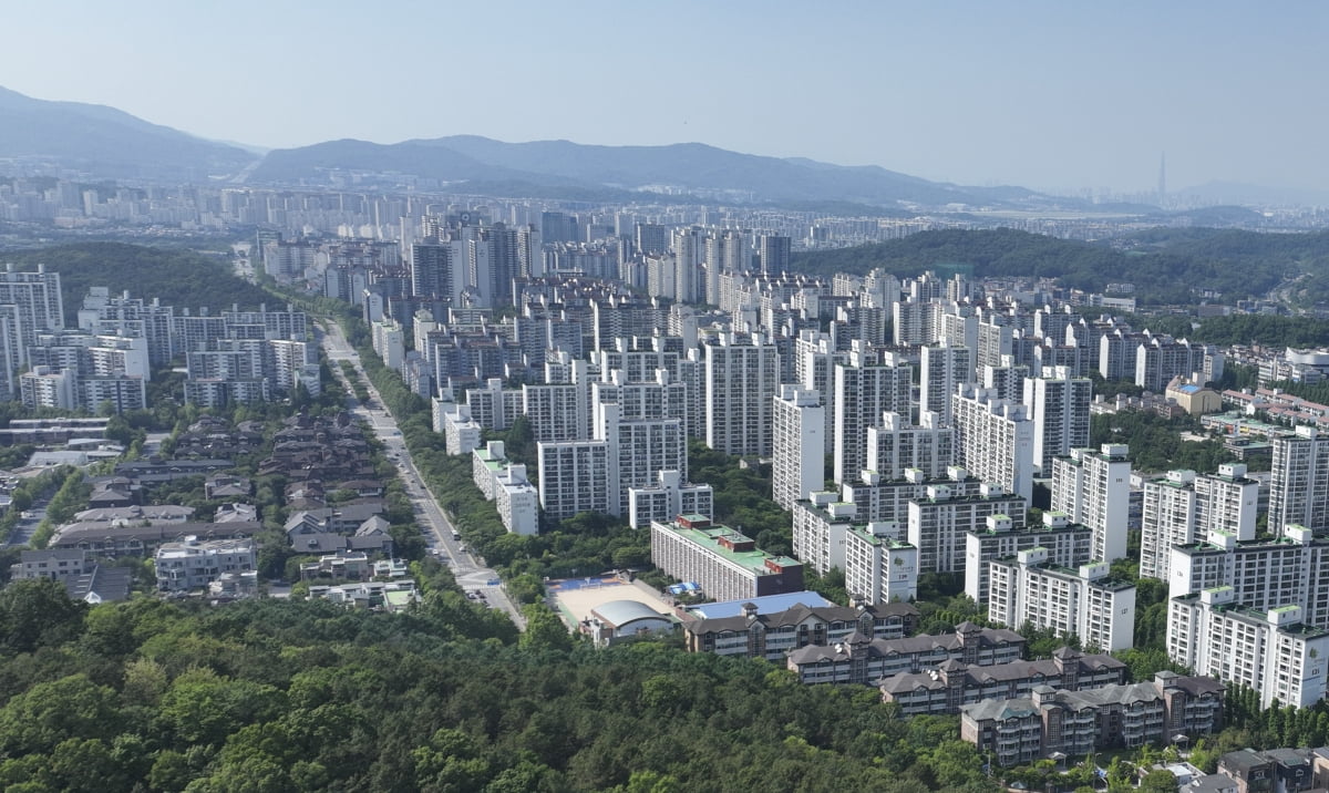 경기 성남시 분당구 시범 아파트 일대 전경. 사진=한국경제신문