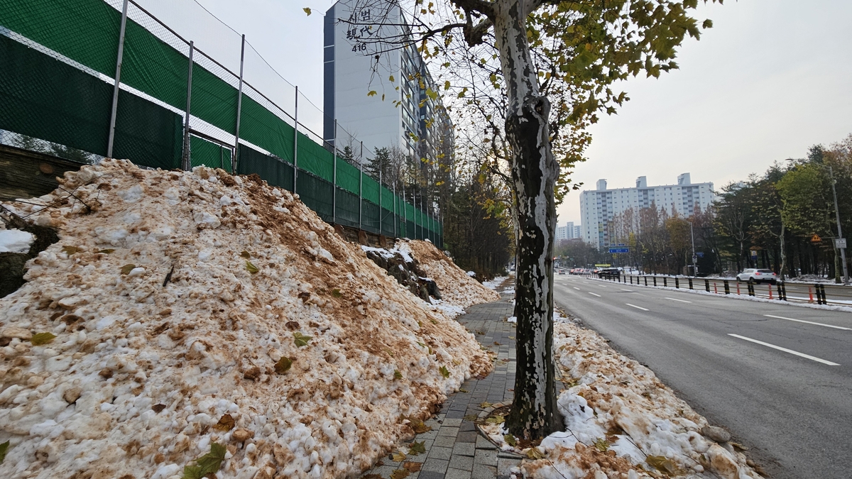 "눈 그친 지 언젠데…" 역대급 폭설에 제설 미비로 곳곳 불편