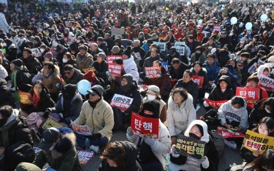 "민주주의는 시민이 만드는 것"…여의도 '탄핵촉구' 집회 현장