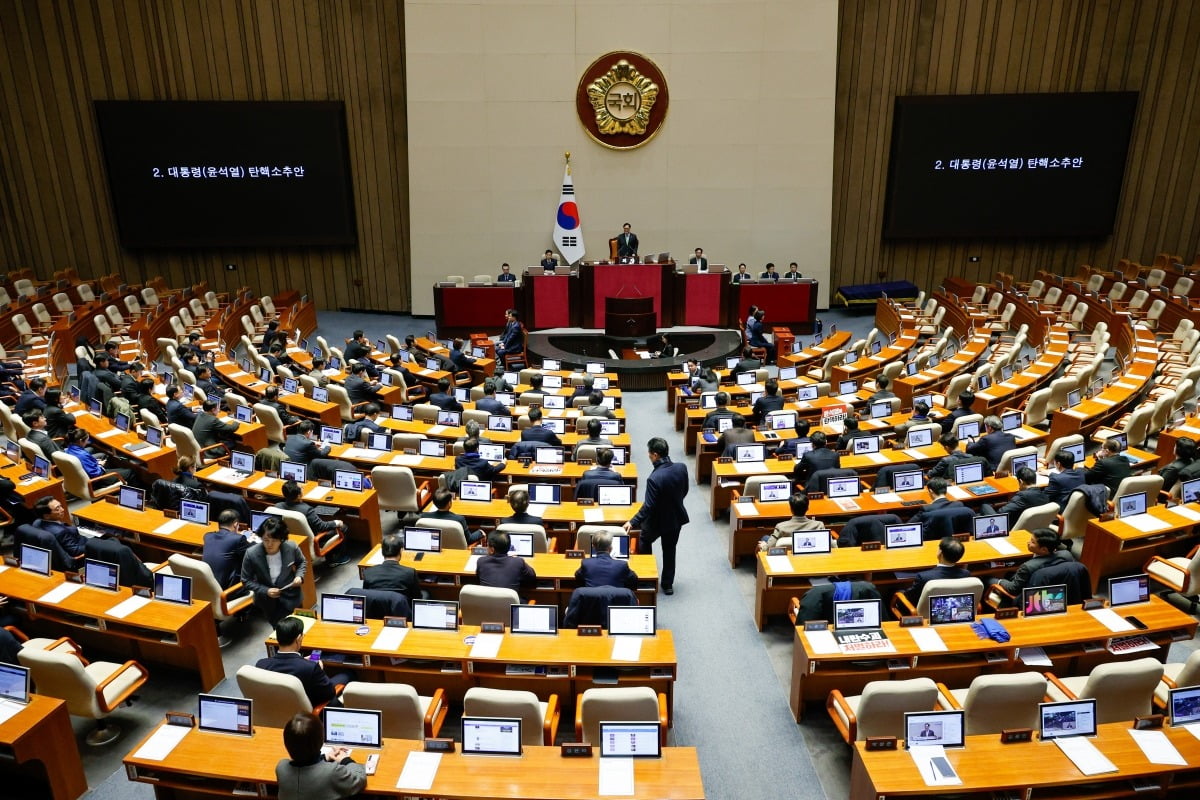 7일 오후 서울 여의도 국회 본회의장. 사진=뉴스1