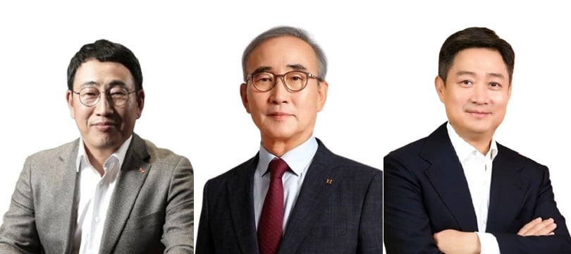 유영상 SK텔레콤 대표(왼쪽부터), 김영섭 KT 대표, 홍범식 LG유플러스 대표. 각사 제공