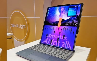 삼성디스플레이, 노트북용 롤러블 OLED 최초 양산 [CES 2025]